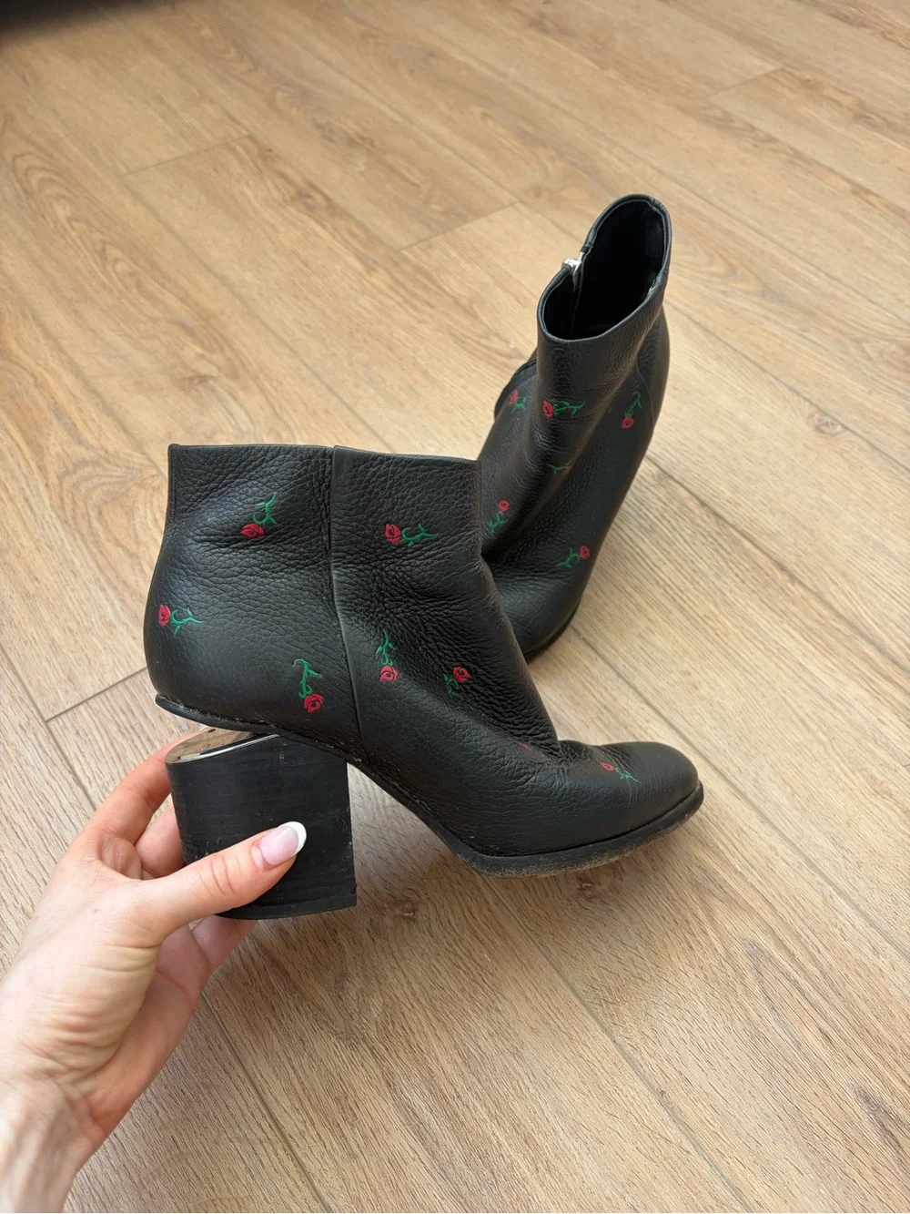 Alexander Wang | Shoes | Alexander Wang Black Leather Ankle Boots With ...